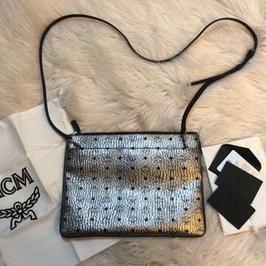 MCM Visetos Original Pouch Crossbody Metallica